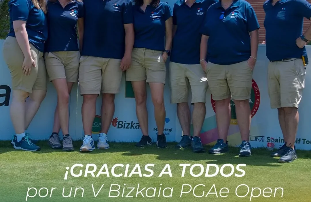 Equipo organizador del V Bizkaia PGAe Open en Meaztegi Golf