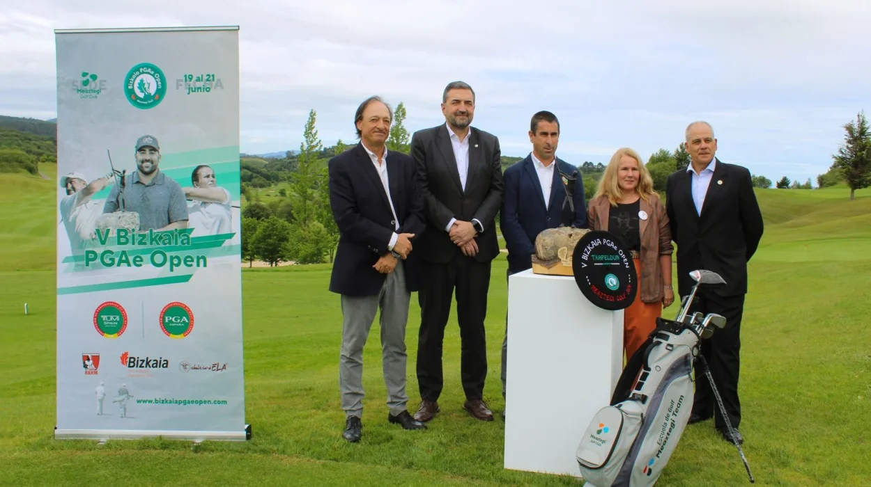 Presentación oficial del V Bizkaia PGAe Open en Meaztegi Golf el 3 de junio