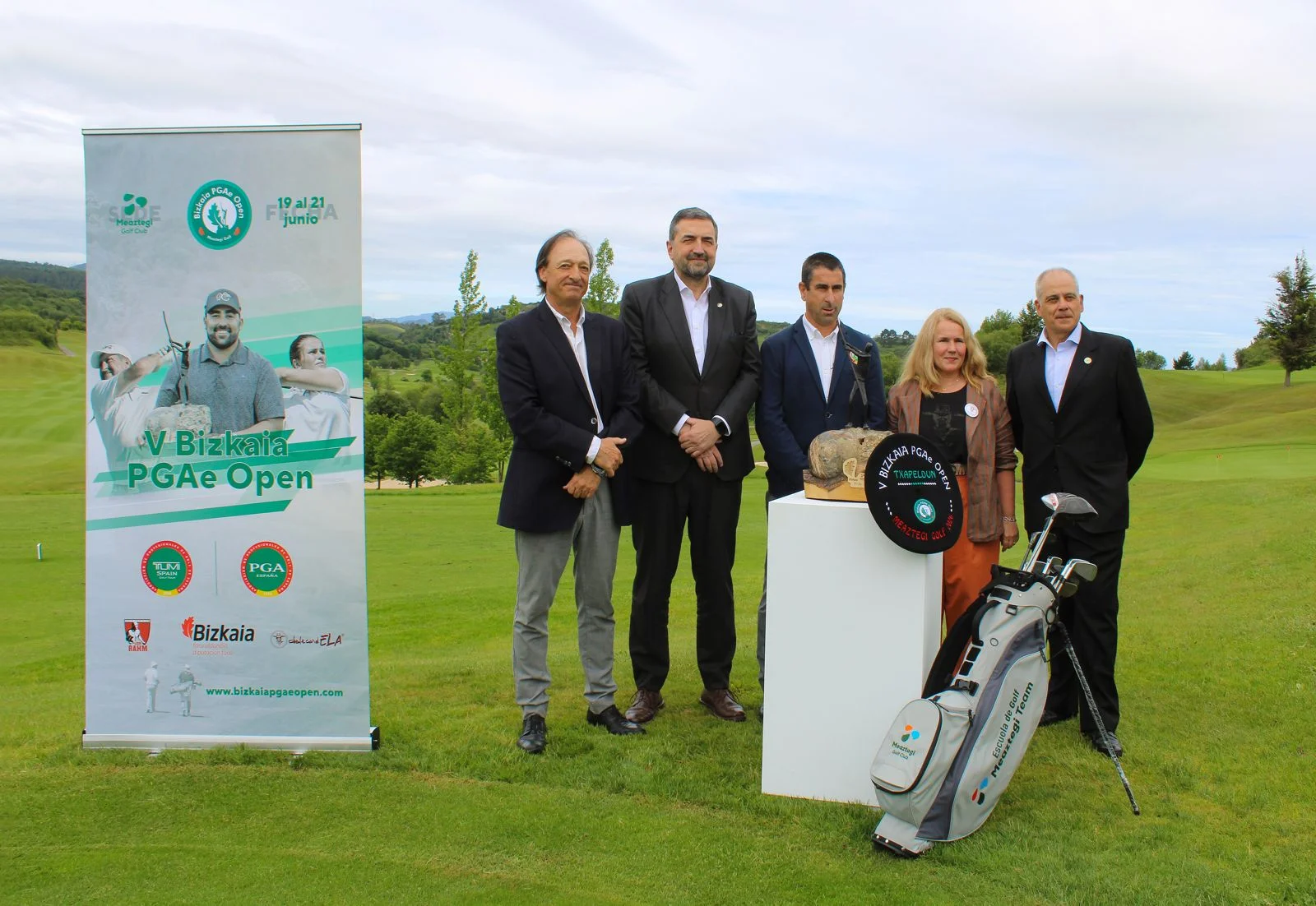 Presentación oficial del V Bizkaia PGAe Open en Meaztegi Golf el 3 de junio