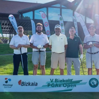 Equipo del Pro-Am de Olazábal en el V Bizkaia PGAe Open 2026 en Meaztegi Golf